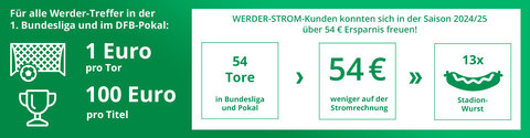 Holen Sie sich Werder Strom - den Strom für Fans von EWE und swb Holen Sie sich Werder Strom - den Strom für Fans von EWE und swb